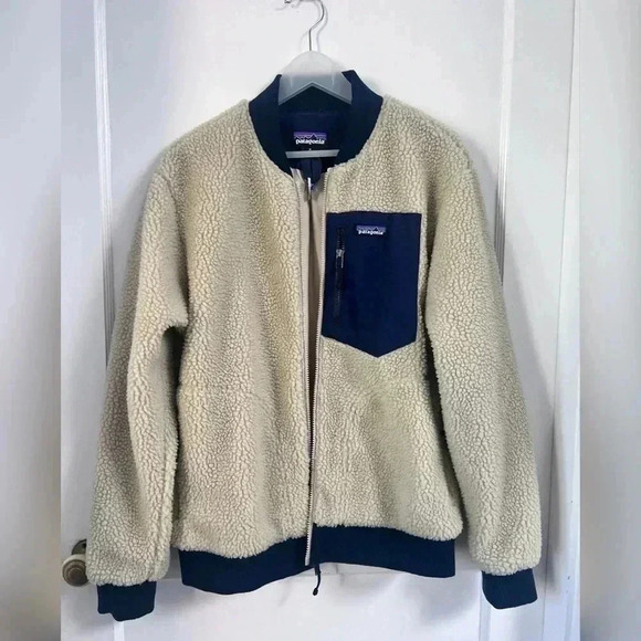 PATAGONIA WOOLYESTER FLEECE JACKET 
OATMEAL HEATHER SIZE M - Picture 8 of 8